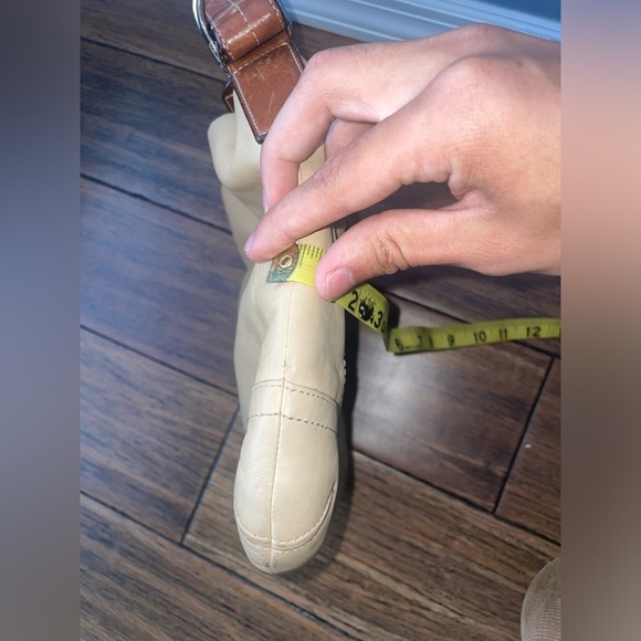 Vintage coach bag shoulder bag adjustable strap purse neutral minimalist - Picture 8 of 14